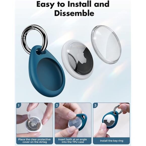 Cable Holder for Apple AirTag - 4 Pack [Fit Tightly Design] [Easy to Install] - Picture 4 of 7